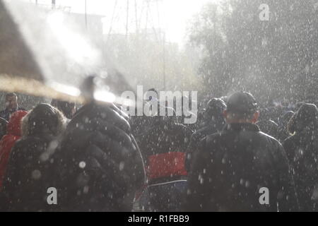 De Monde, pluie, pluie, street Banque D'Images