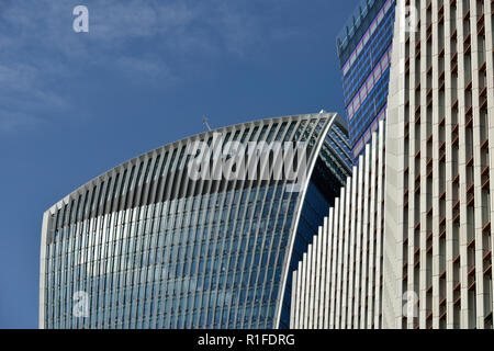 Développement des bureaux, 20 Fenchurch Street l'un talkie walkie Cour Fen Fenchurch Street 120, avenue 10, City of London, Royaume-Uni Banque D'Images