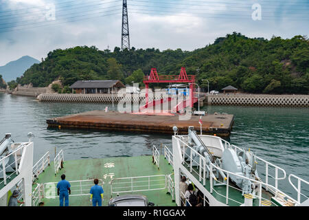 Okunoshima, JAPON - 28 juin 2017 : La position d'Okunoshima Ferry Island, ou l'île de Lapin Banque D'Images