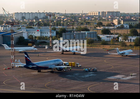 Aéroport Narimanovo Astrakhan (Russie), ASF Banque D'Images