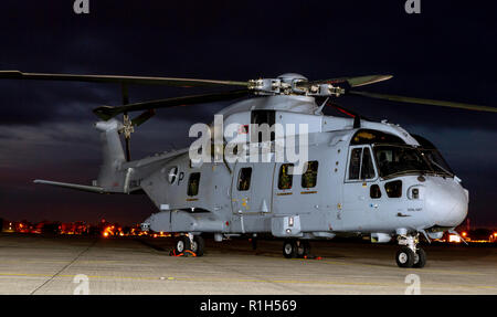 Merlin de la Marine royale Hélicoptère Commando MK4 Banque D'Images