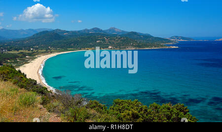 La Plage De Lozari Sur La Côte Haute Balagne Corse France