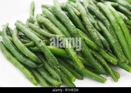 Haricots verts à l'Estragon Banque D'Images