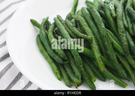 Haricots verts à l'Estragon Banque D'Images