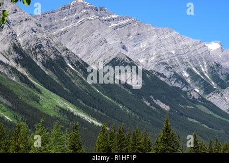 Les pics, vallées, prairies et autres paysage dans les montagnes Rocheuses du Canada Banque D'Images