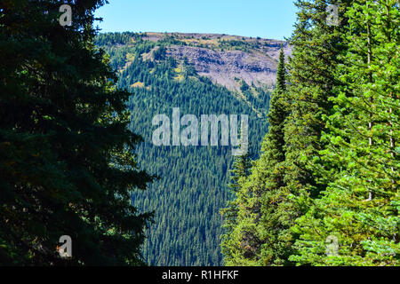 Les pics, vallées, prairies et autres paysage dans les montagnes Rocheuses du Canada Banque D'Images