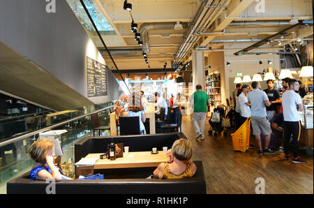 Cafés et restaurants de Eataly, Rome. Banque D'Images