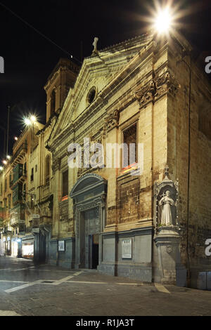 Église de St . François d'assise à La Valette. Malte Banque D'Images