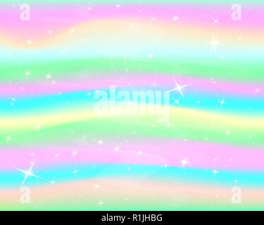 Rainbow Unicorn arc-en-ciel en arrière-plan modèle mermaid Illustration de Vecteur