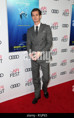 Hollywood, Californie, USA. 12Th Nov, 2018. Andrew Garfield, le festival 2018 présenté par Audi - 'Sous le Lac d'argent" à l'Egyptian Theatre à Hollywood, Californie le 12 novembre 2018, Crédit : Faye Sadou/media/Alamy Punch Live News Banque D'Images