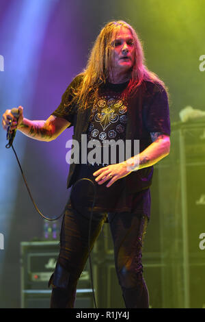 Ny - 11 novembre : Sebastian Bach lors du spectacle Rock Fest 1980 au Miramar amphithéâtre du parc régional le 11 novembre 2018 à Miramar, en Floride. Credit : mpi04/MediaPunch Banque D'Images