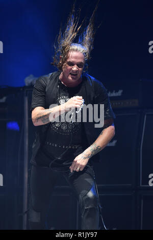 Ny - 11 novembre : Sebastian Bach lors du spectacle Rock Fest 1980 au Miramar amphithéâtre du parc régional le 11 novembre 2018 à Miramar, en Floride. Credit : mpi04/MediaPunch Banque D'Images