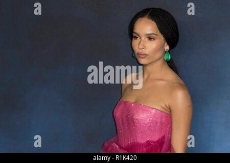 Londres, Royaume-Uni. 13Th Nov, 2018. Zoe Kravitz assiste à la Crimes animaux fantastiques de Grindelwald - UK Premiere. Londres, Royaume-Uni. 13/11/2018 | Le monde d'utilisation : dpa Crédit photo alliance/Alamy Live News Banque D'Images