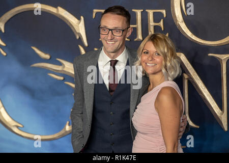 Londres, le 13 novembre 2018. Vous assiste à la première du film 'Les Animaux Fantastiques : les crimes de Grindelwald' dans Leicester square le 13 novembre 2018, l'Angleterre.© Jason Richardson / Alamy Live News Banque D'Images