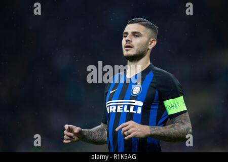 Milan, Italie. Nov 6, 2018. Mauro Icardi (Inter) Football/soccer : LIGUE DES CHAMPIONS 2018 match entre FC Internazionale Milano 1-1 FC Barcelone au stade San Siro à Milan, Italie . Credit : AFLO/Alamy Live News Banque D'Images