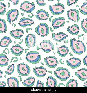 Imprimé animal dessiné à la main motif transparent. Résumé fond peau guépard stylisé pour surface design, textile, papier d'emballage, papier peint, cas de téléphone Illustration de Vecteur