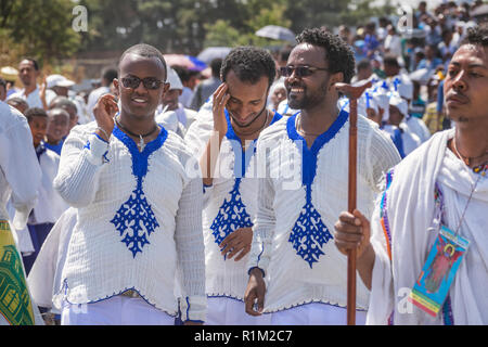 Timkat Festival à Addis Ababa Ethiopie Banque D'Images