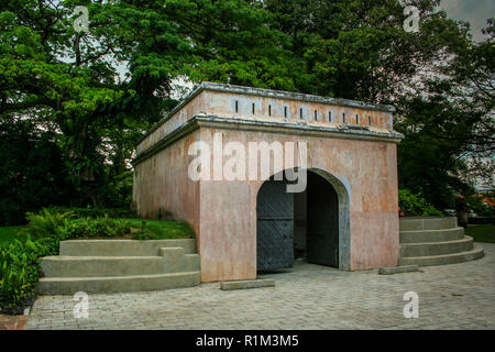 Fort Gate à Fort Canning Park, Singapore Banque D'Images