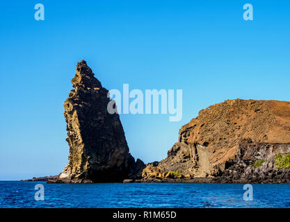 Pinnacle Rock sur Bartolome Island, Galapagos, Equateur Banque D'Images