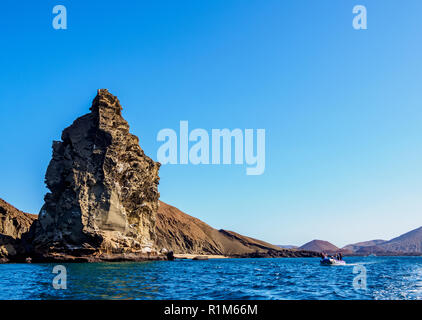 Pinnacle Rock sur Bartolome Island, Galapagos, Equateur Banque D'Images