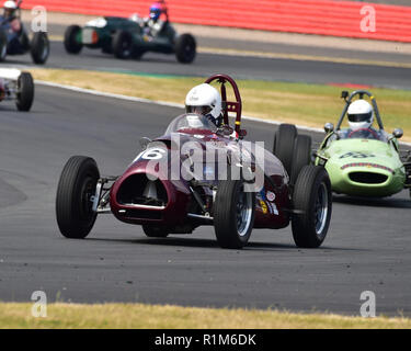 John Ure, Cooper Bristol T24/25, Adrian Trophée Flux pour le pré '66 voitures de Grand Prix, HGPCA, Silverstone Classic, juillet 2018, Silverstone, Chris McEvoy, cir Banque D'Images