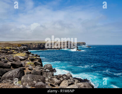 Paysage de Punta Suarez, Espanola ou du capot, l'île de Galapagos, Equateur Banque D'Images