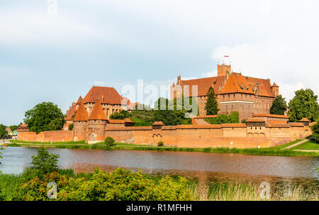 Château de Malbork, l'UNESCO patrimoine mondial en Poméranie, Pologne Banque D'Images