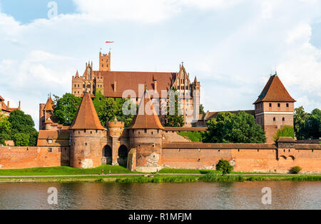 Château de Malbork, l'UNESCO patrimoine mondial en Poméranie, Pologne Banque D'Images