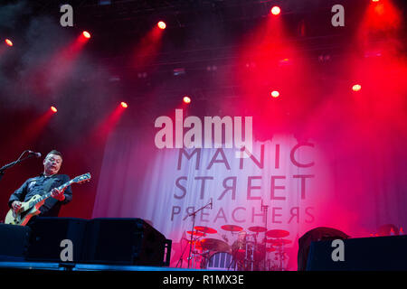 Manic Street Preachers - Live From Times Square Newcastle Upon Tyne - Août 2017 Banque D'Images