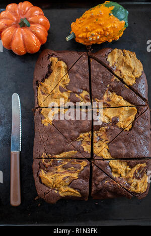 Brownies citrouille Banque D'Images