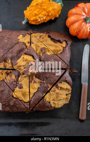 Brownies citrouille Banque D'Images