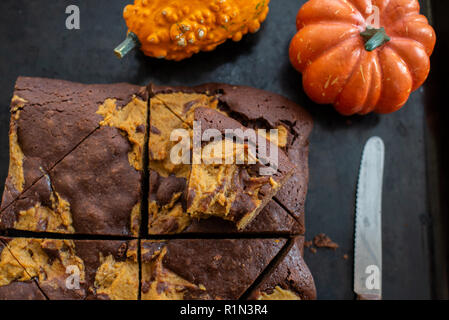 Brownies citrouille Banque D'Images