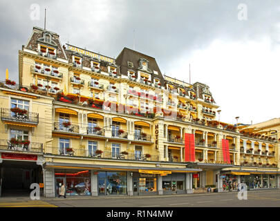 Grand Hotel Suisse à Montreux. Canton de Vaud. La Suisse Banque D'Images