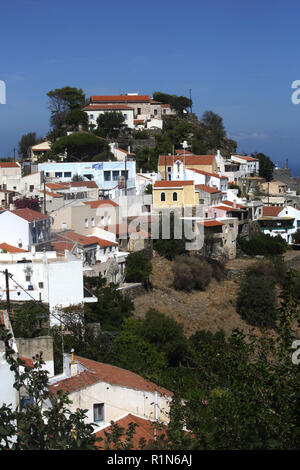 L'île de Kéa Grèce Vue de Ioulidha Banque D'Images