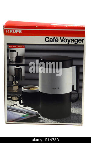 Café Krups Cafetière format voyage Voyager Banque D'Images