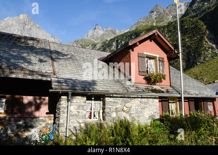 Restaurant de montagne sur Engelberg sur les Alpes Suisses Banque D'Images