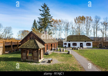 Lieu historique national du Fort Langley, Fort Langley, Colombie-Britannique, Canada Banque D'Images