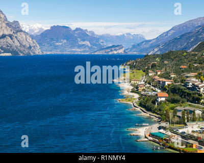 Malcesine, Lago di Garda, Italie Banque D'Images