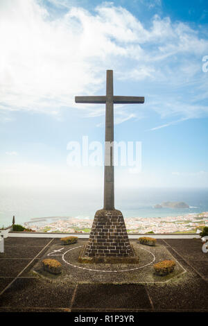 Ermida de Nossa Senhora da Paz - Chapelle notre-Dame de la paix à Vila Franca do Campo, Sao Miguel, Açores, Portugal. Banque D'Images