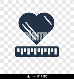 Ruban à mesurer l'icône vecteur isolé sur fond transparent, ruban à mesurer la transparence concept logo Illustration de Vecteur