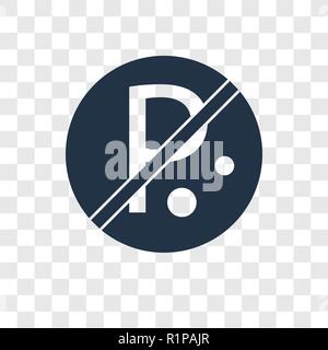 Icône vecteur Parking isolé sur fond transparent, la transparence Parking concept logo Illustration de Vecteur