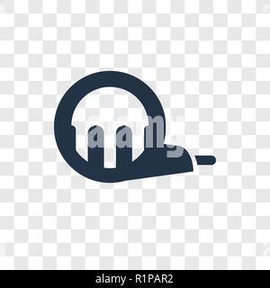 Mesurer l'icône vecteur ruban isolé sur fond transparent, mesurer la transparence bande concept logo Illustration de Vecteur