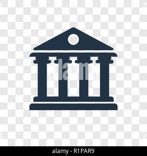 Icône vecteur panthéon isolé sur fond transparent, le Panthéon de la transparence concept logo Illustration de Vecteur