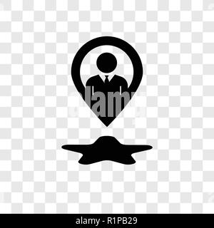 Icône vecteur Placeholder isolé sur fond transparent, la transparence Placeholder concept logo Illustration de Vecteur