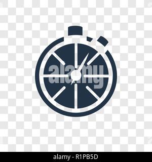 Icône vecteur minuterie isolé sur fond transparent, minuteur transparence concept logo Illustration de Vecteur