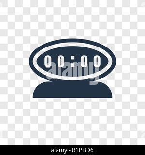 Icône vecteur minuterie isolé sur fond transparent, minuteur transparence concept logo Illustration de Vecteur