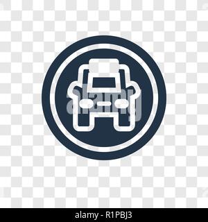 Icône vecteur Taxi isolé sur fond transparent, la transparence Taxi concept logo Illustration de Vecteur