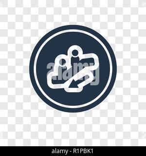 Icône vecteur escalier isolé sur fond transparent, la transparence escalier concept logo Illustration de Vecteur