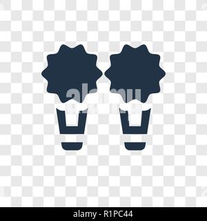 Icône vecteur chaussons isolé sur fond transparent, Chaussons transparence concept logo Illustration de Vecteur