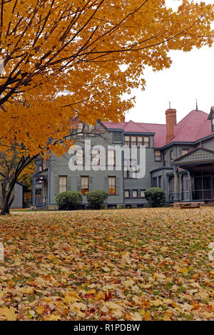 James A. Garfield le lieu historique national en mentor, Ohio, USA, a été la résidence du Président Garfield jusqu'à son assassinat en 1881. Banque D'Images